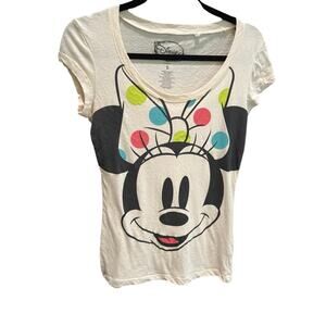 Disneyland Walt Disney World Big Face Minnie Mouse Shirt Women’s Size Small